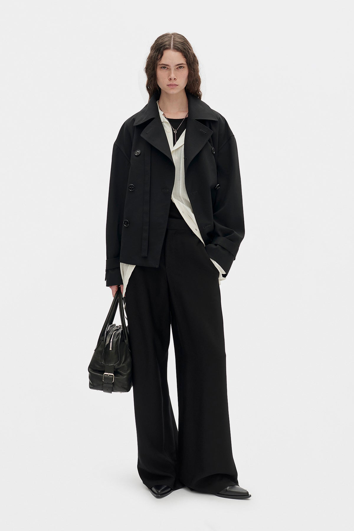 leni Cropped Trench Coat - 4