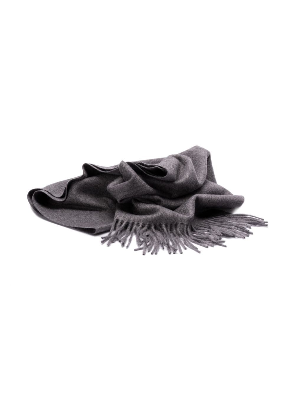 logo-embroidered scarf - 4