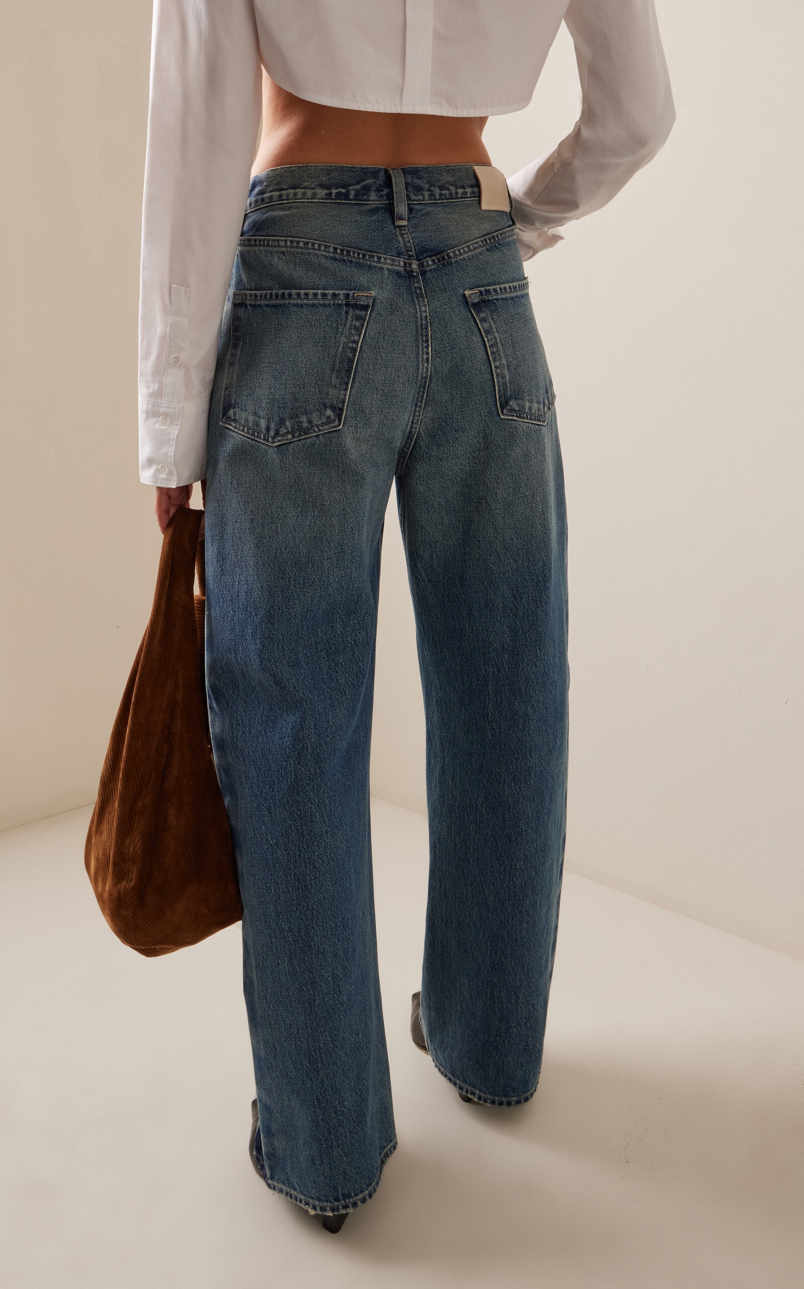 Ayla Rigid High-Rise Baggy Jeans blue - 4
