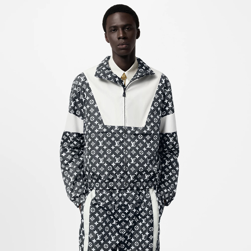 Louis Vuitton Monogram Printed Technical Track Top | REVERSIBLE