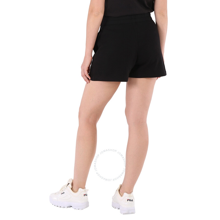 Moncler Ladies Black Palm Motif Logo Shorts - 5