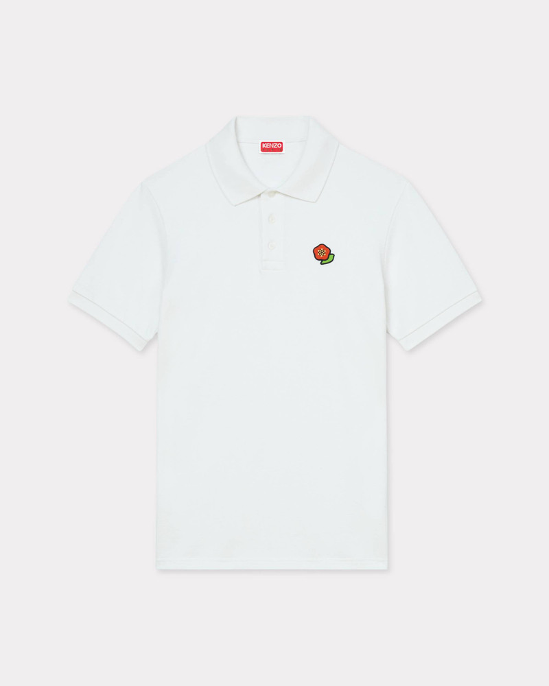 'KENZO Pop' embroidered slim polo in cotton 1
