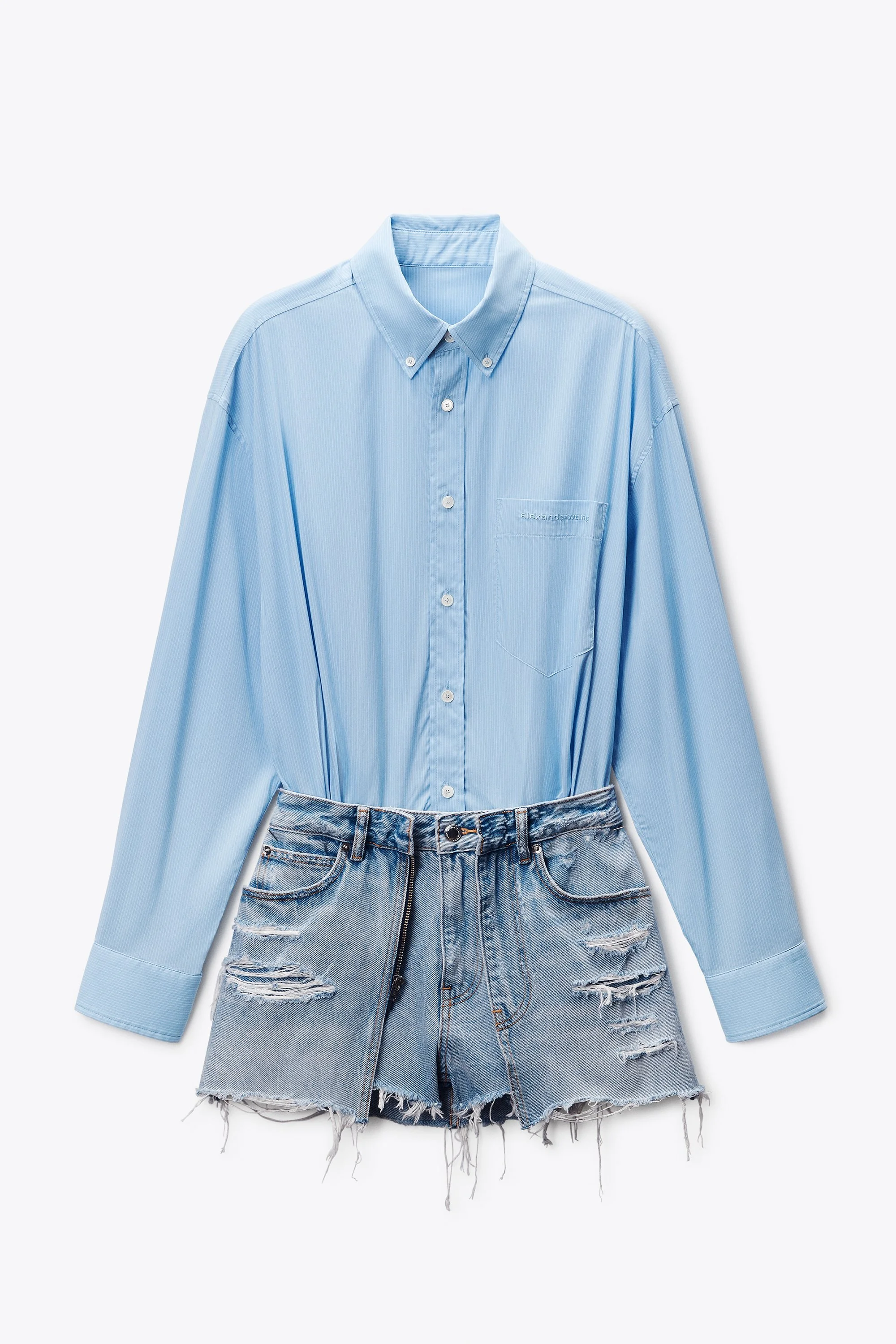 Pre-Styled Denim Romper - 1