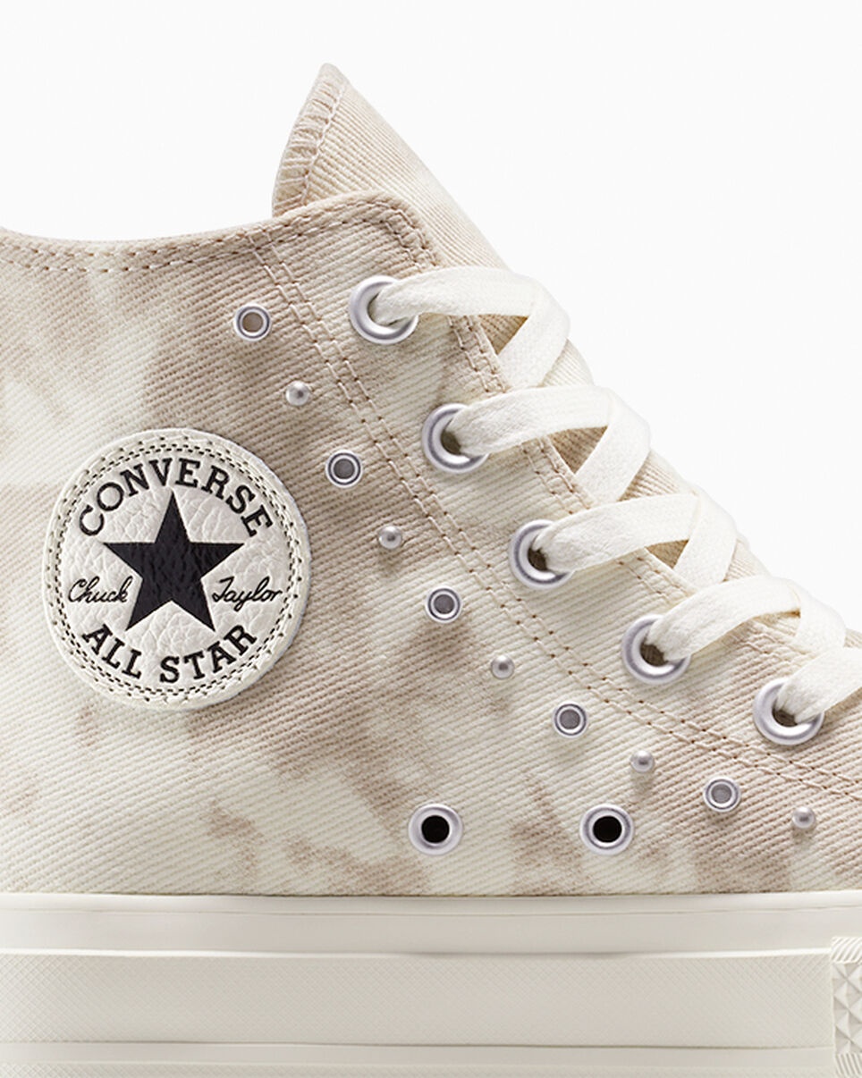 Chuck Taylor All Star Lift Platform Washed Denim - 8