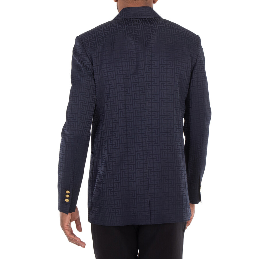 Balmain PB-Monogram Satin Blazer - 5