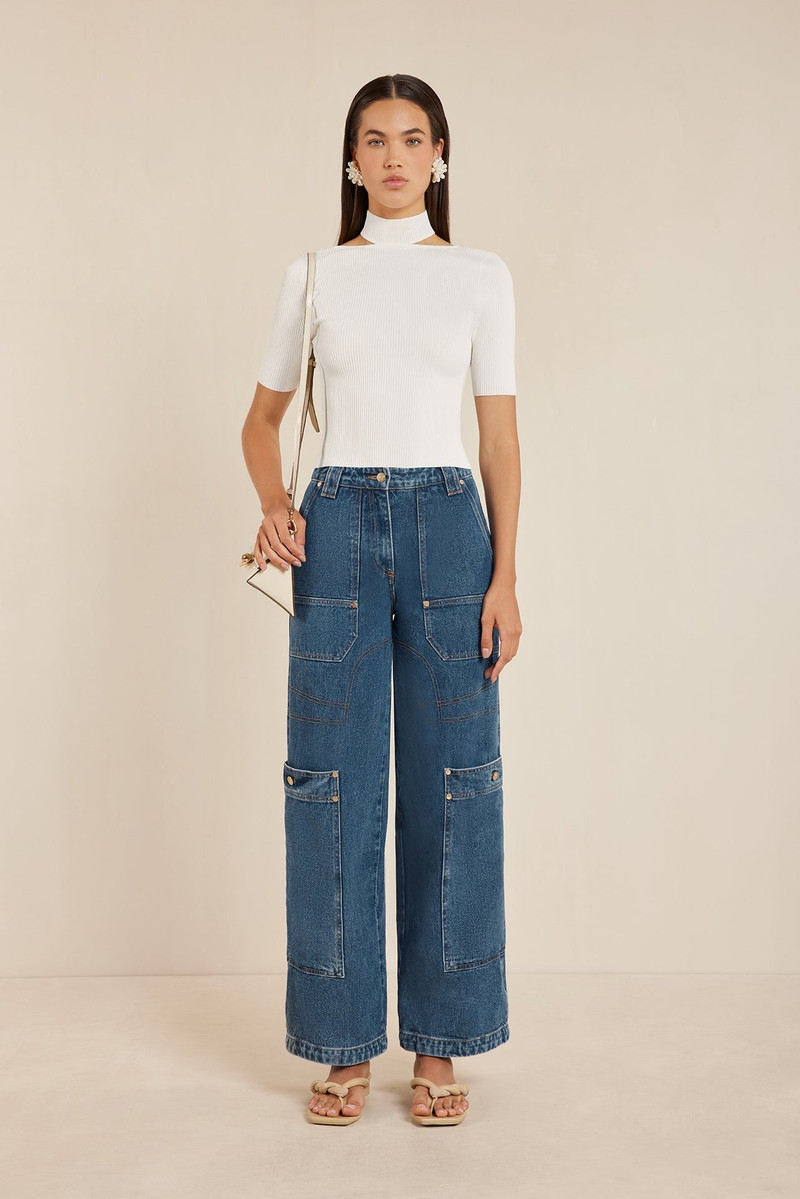 Cult Gaia BRIANNA KNIT TOP outlook