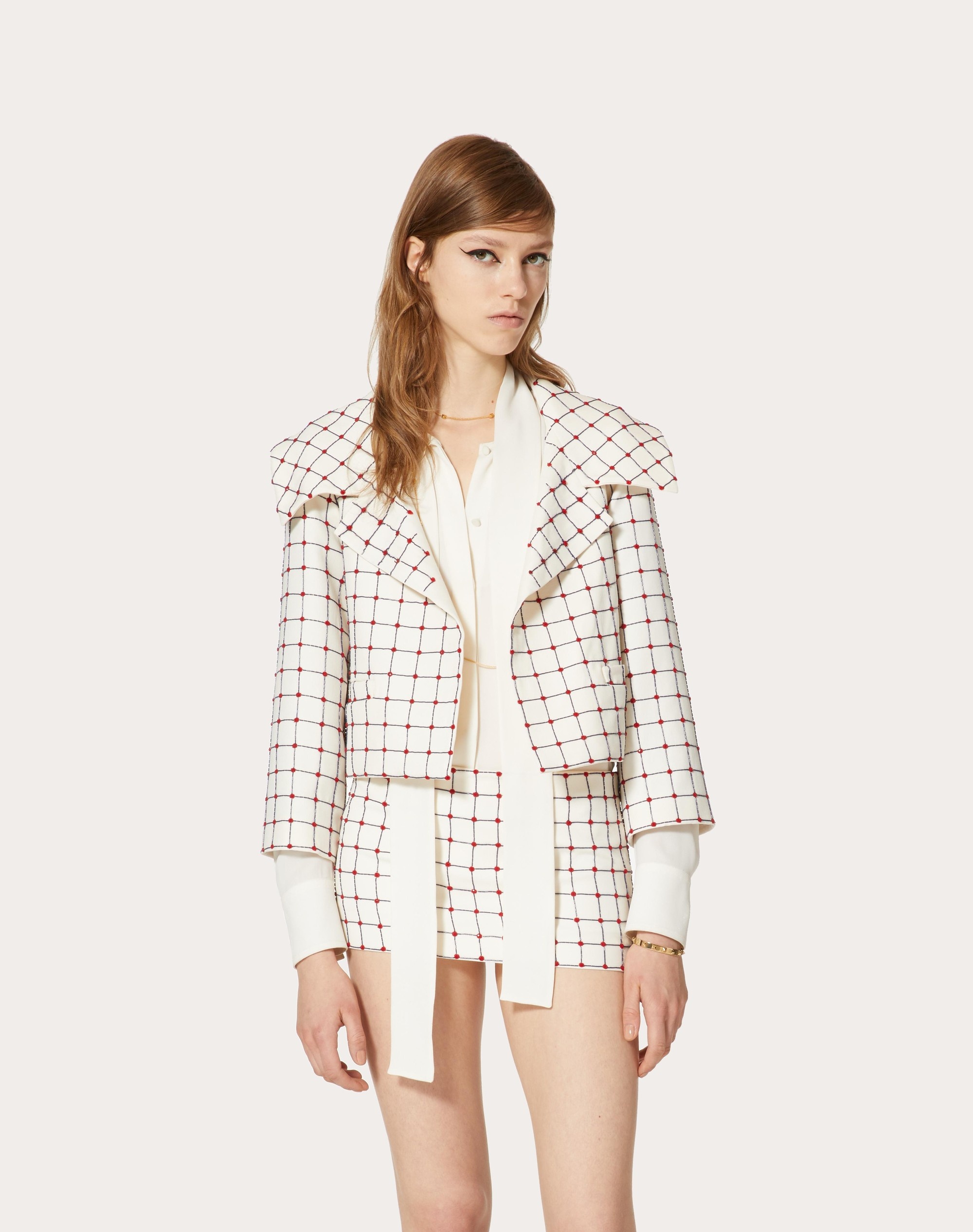 EMBROIDERED CREPE COUTURE JACKET - 3