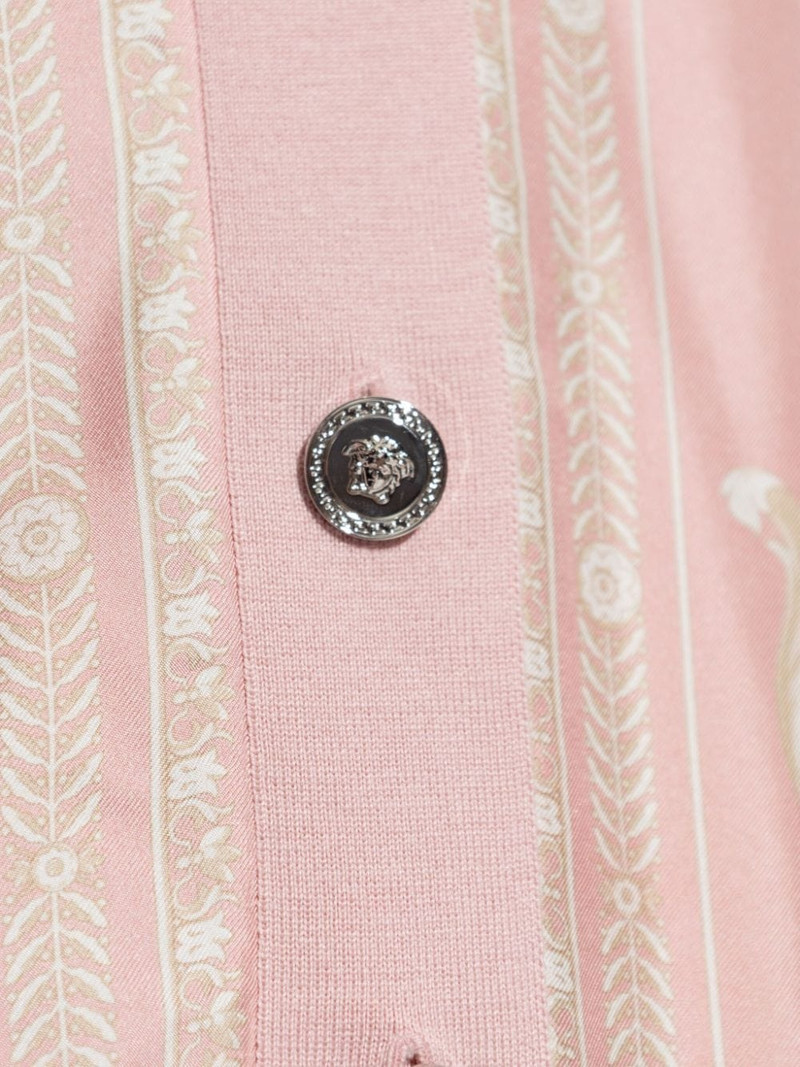 panelled V-neck cardigan 5