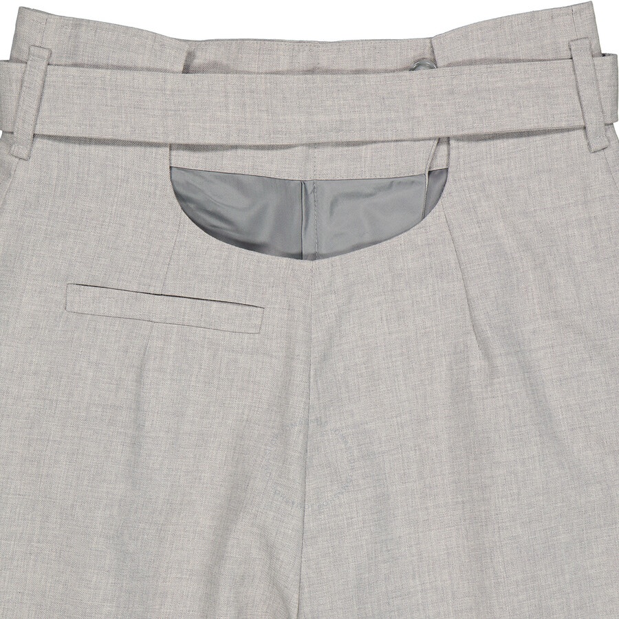 Burberry Cut-out Detail Wool Tailored Trousers - 7