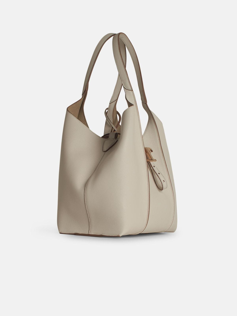 Tod's 'TIMELESS' WHITE LEATHER BAG outlook