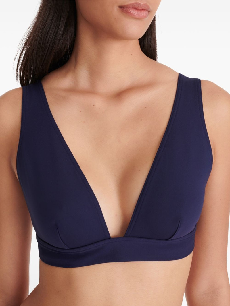 Chrome triangle-cup bikini top 6