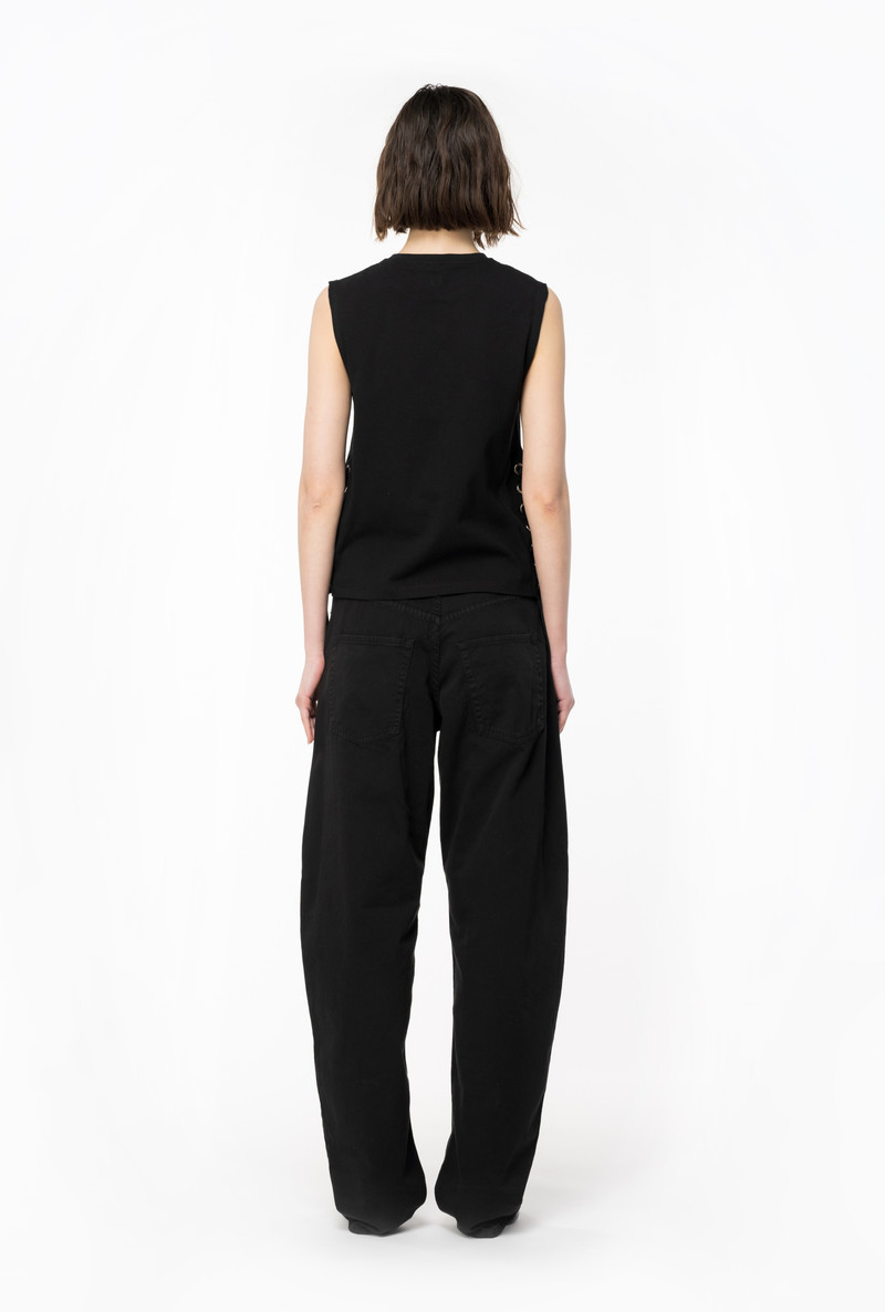 SLEEVELESS T-SHIRT WITH CRISS-CROSSING LACING 6