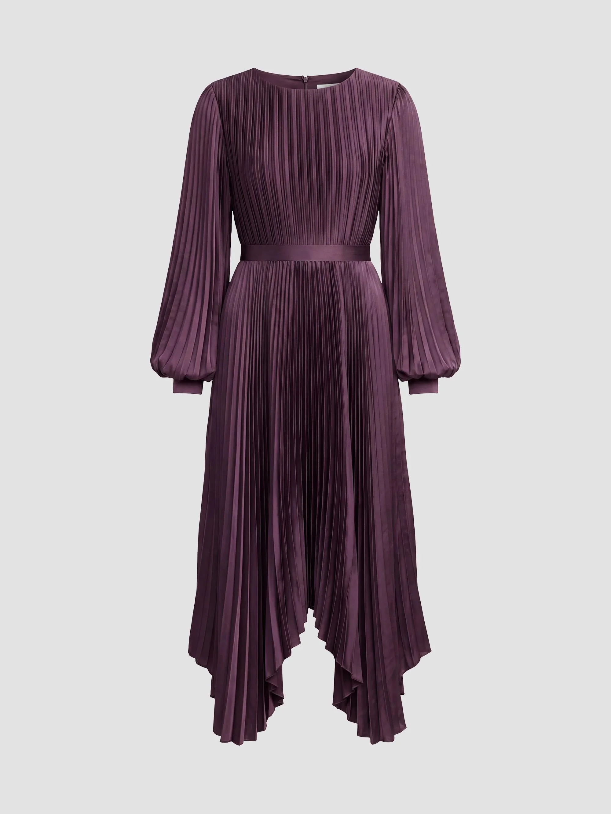 Women's Ieena Pleated Midi-Dress - Plum - 1