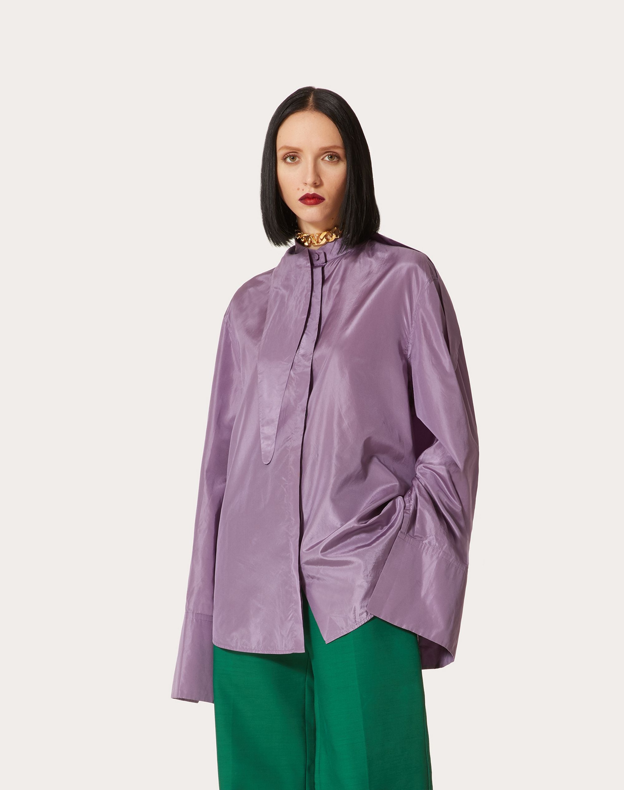 WASHED TAFFETA SHIRT - 3