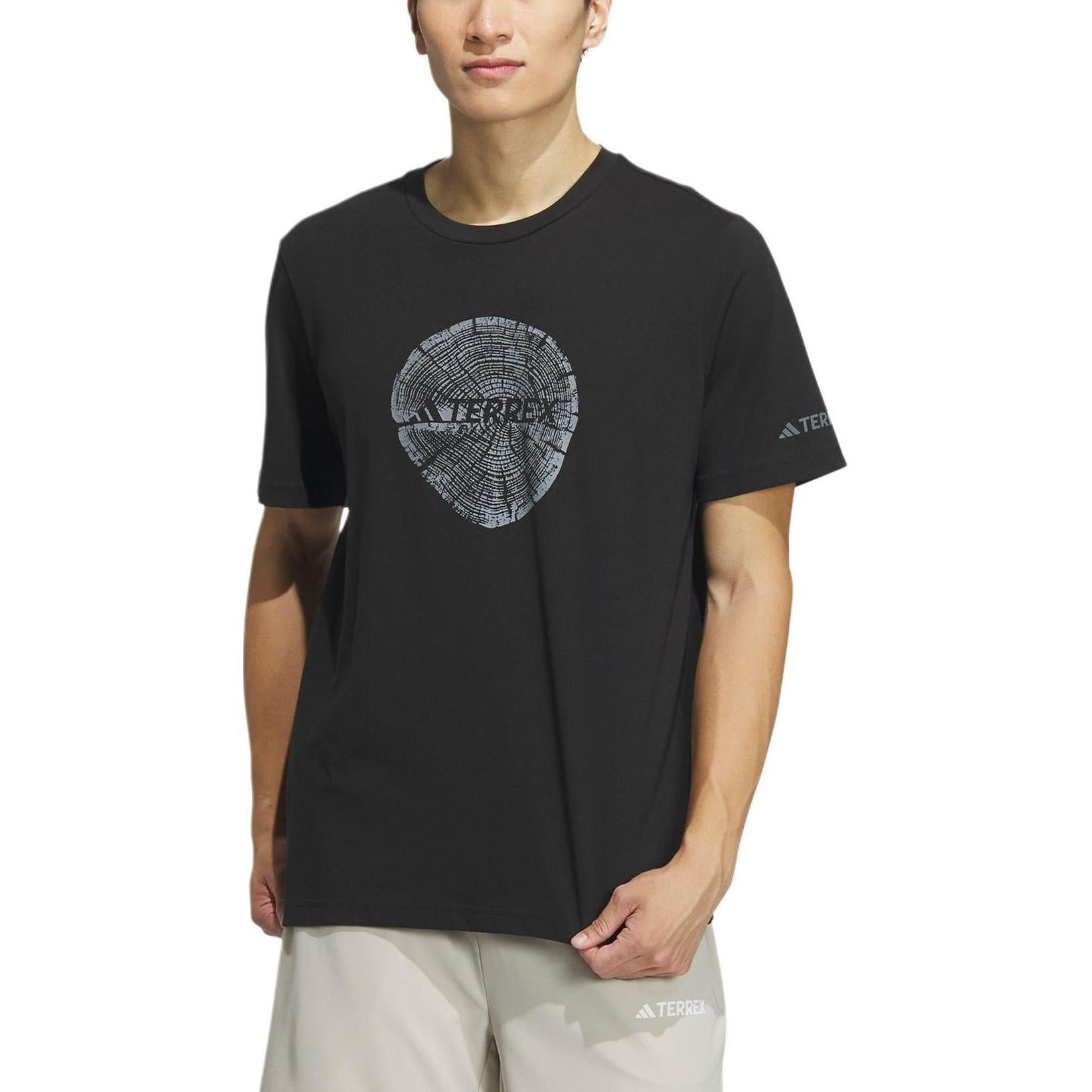 adidas Big Logo T-shirt Asia Sizing 'Black' IS0298 - 3