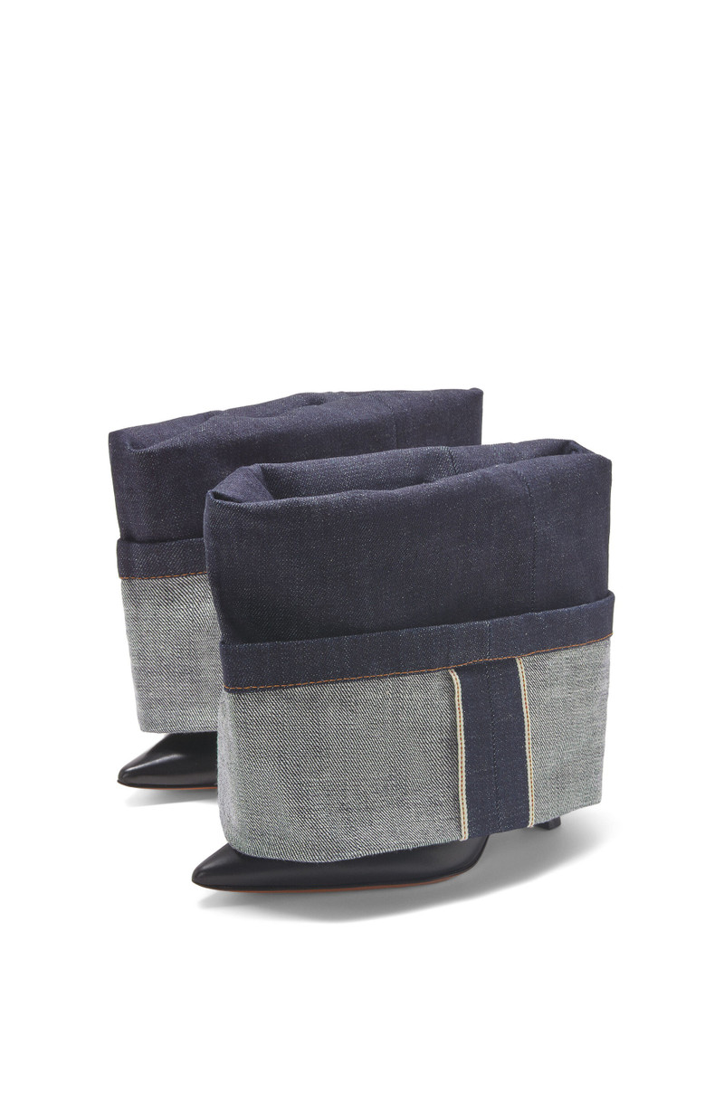 Loewe Ankle boot in denim and calfskin outlook