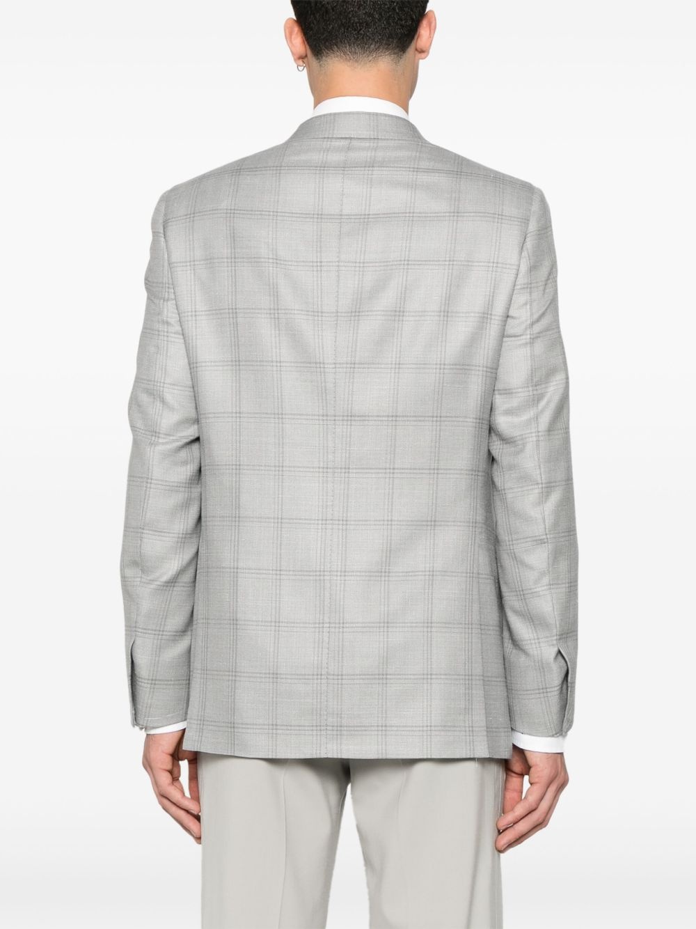 checked blazer - 4