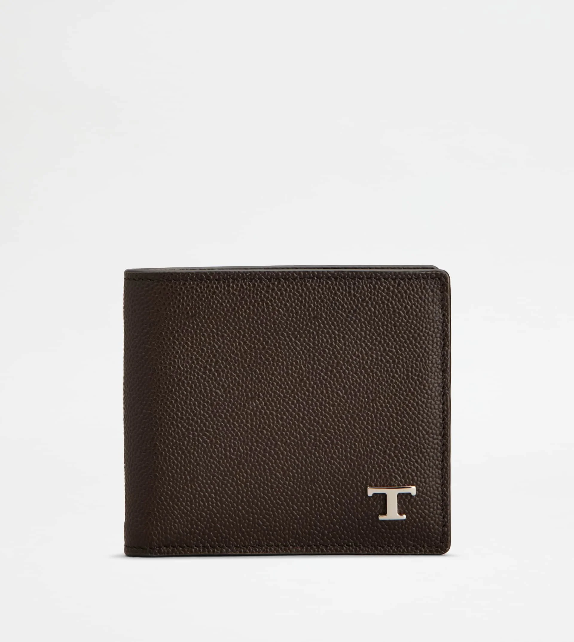 WALLET IN LEATHER - BROWN - 1