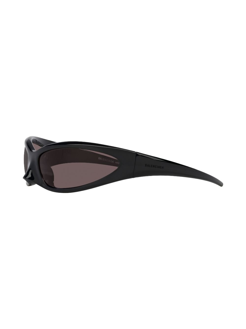 logo-debossed biker-style sunglasses - 3