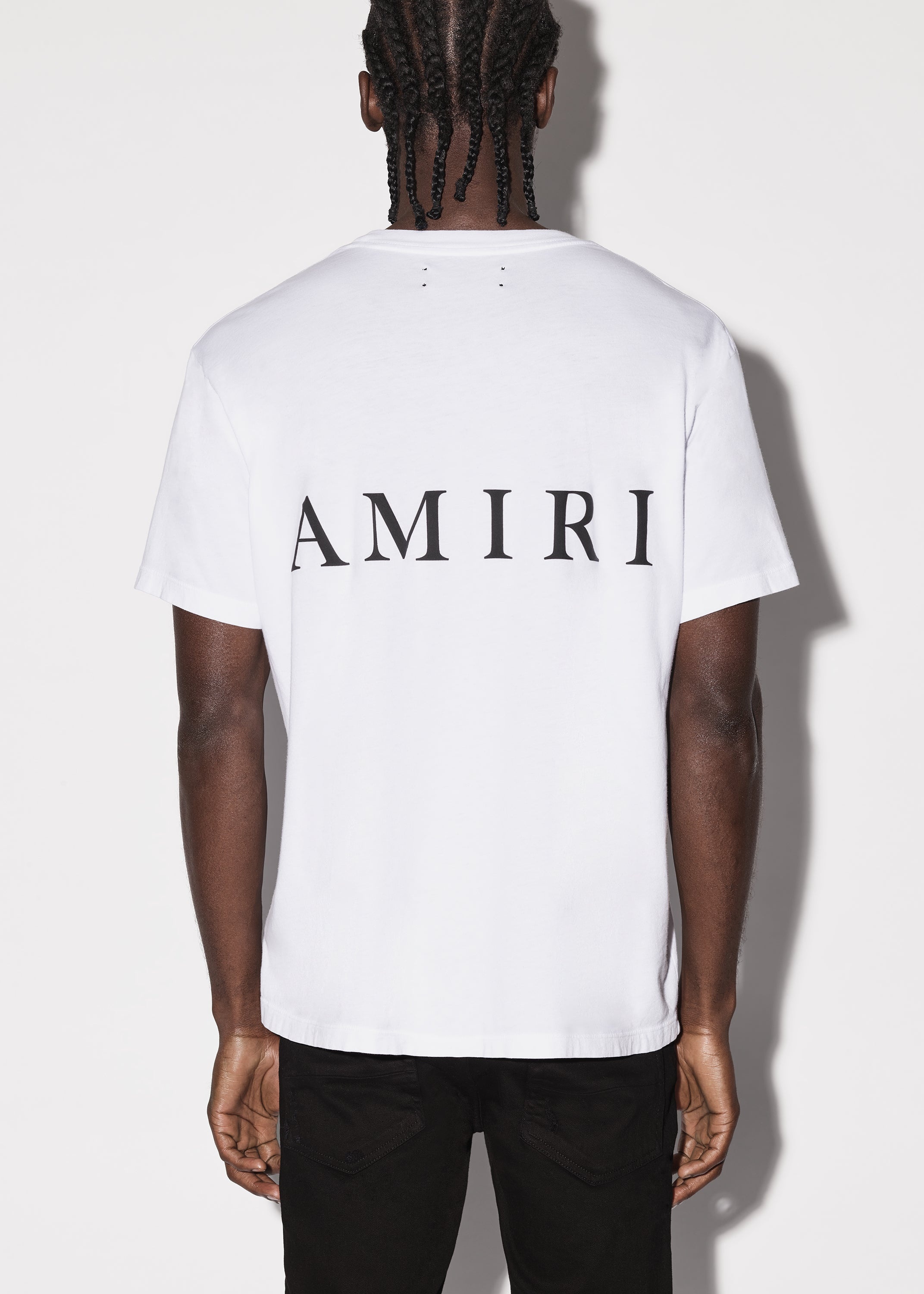 MA CORE LOOG Tシャツ 【Amiri】 AMIRI: White MA Core Logo T-shirt | SSENSE