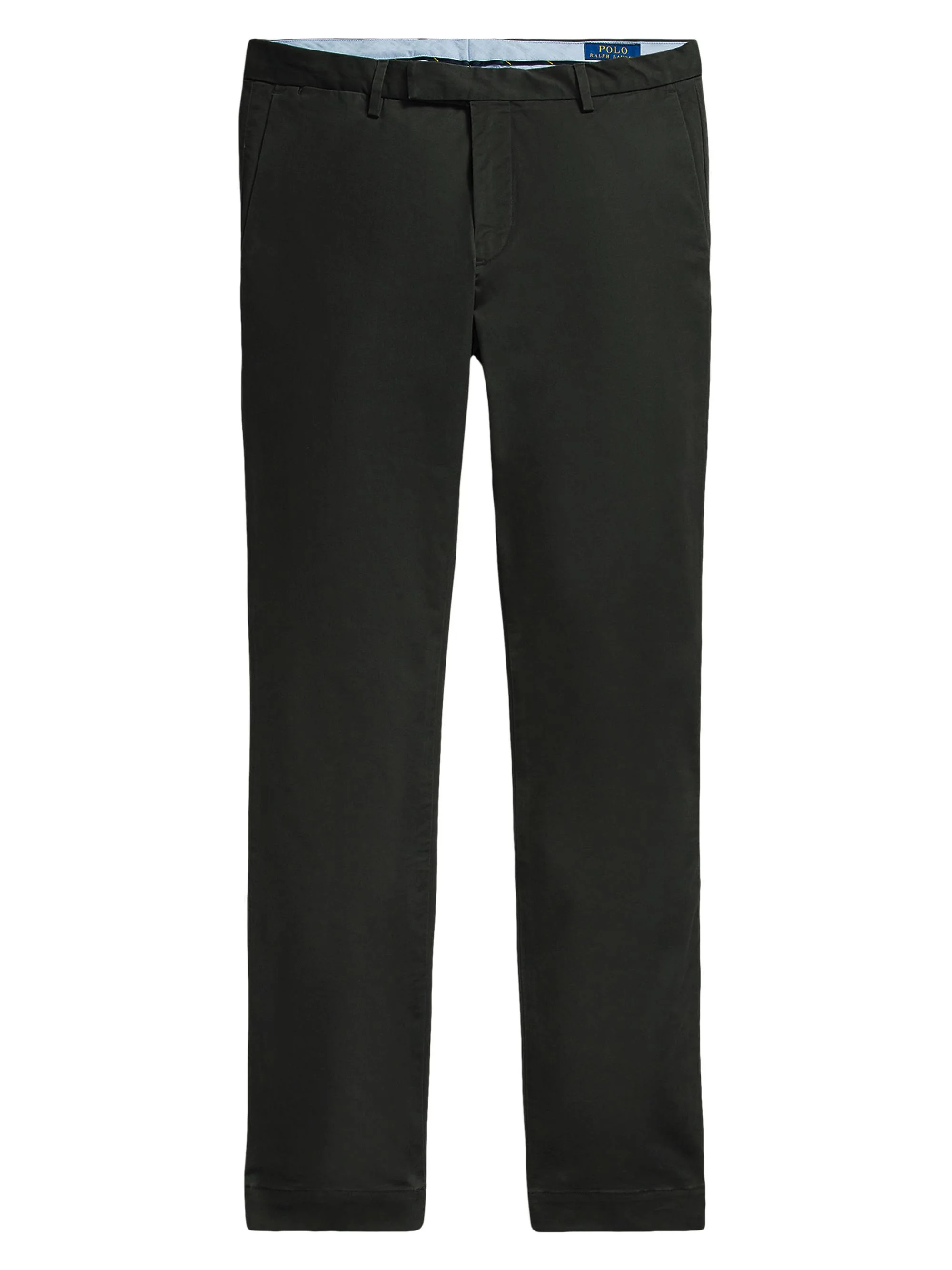 Men's Stretch-Twill Flat-Front Trousers - Deep Grey - 1