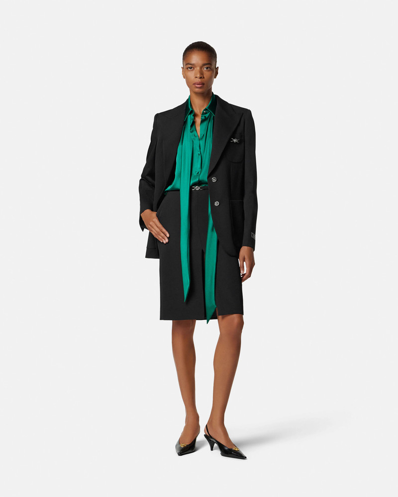 VERSACE Satin Lavallière Shirt outlook