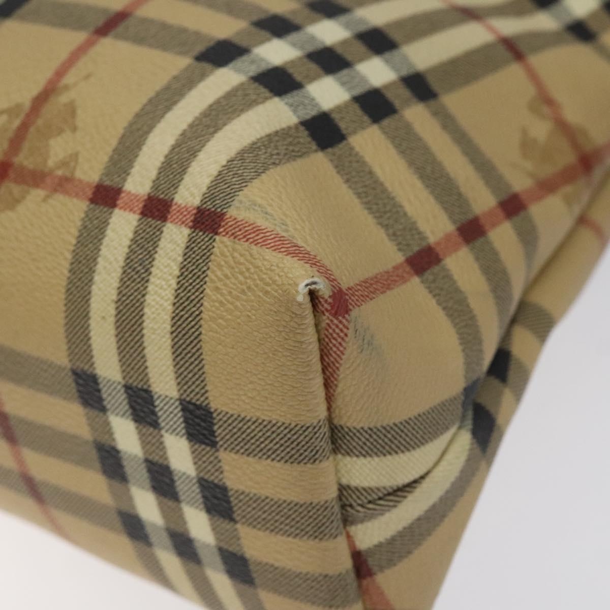 Burberry Nova Check Shoulder Bag Pvc Beige - 9