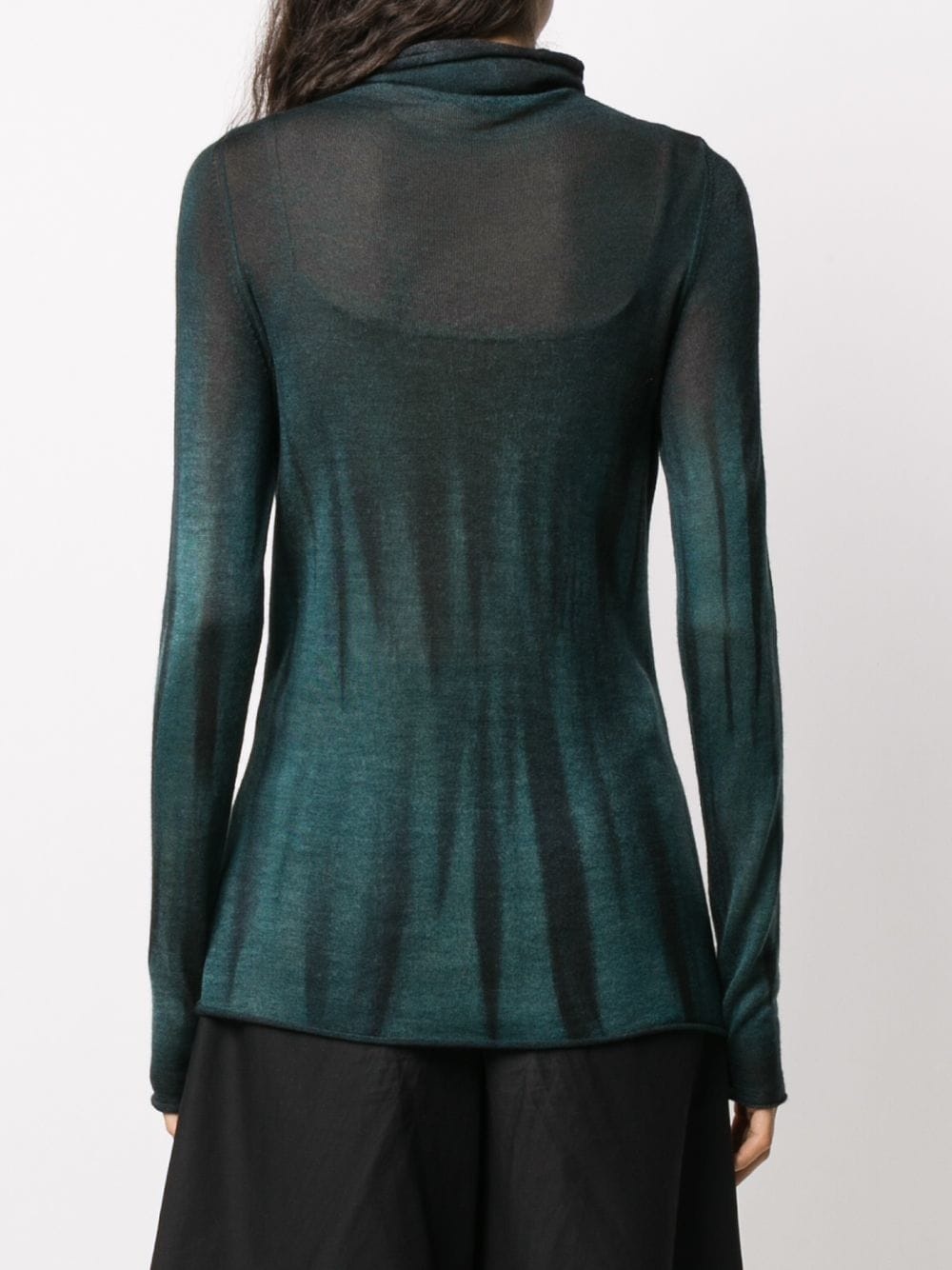 draped high neck jumper - 4