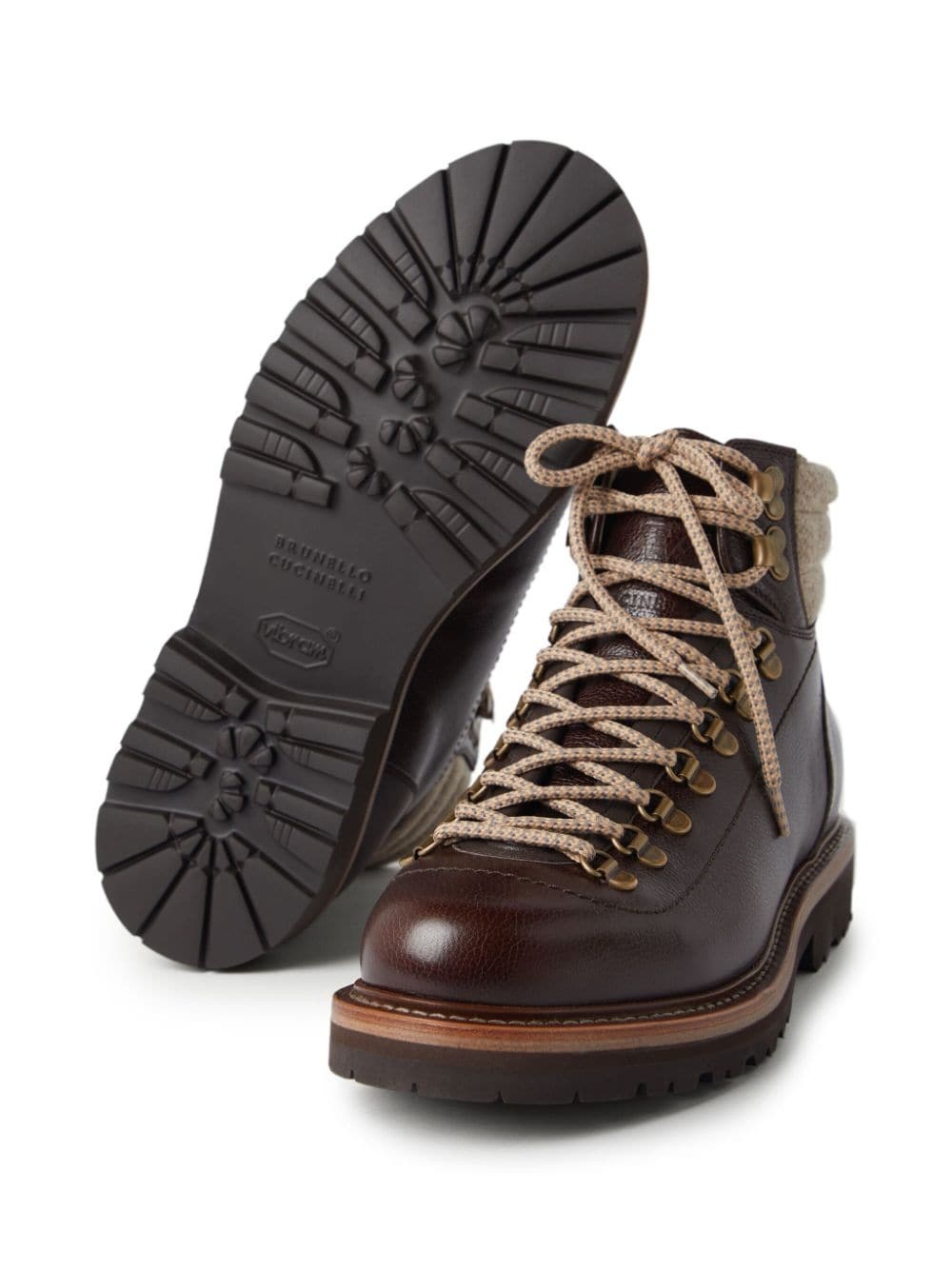 lace-up leather boots - 4