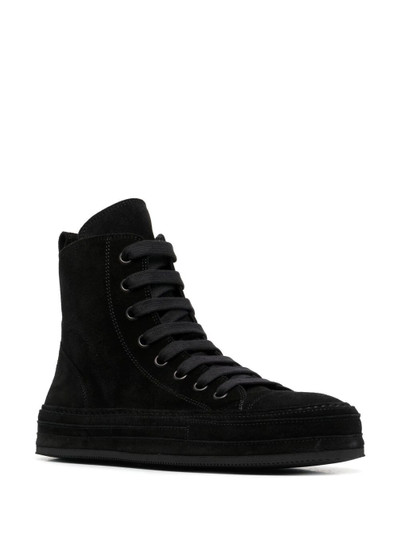 Ann Demeulemeester high-top leather sneakers outlook