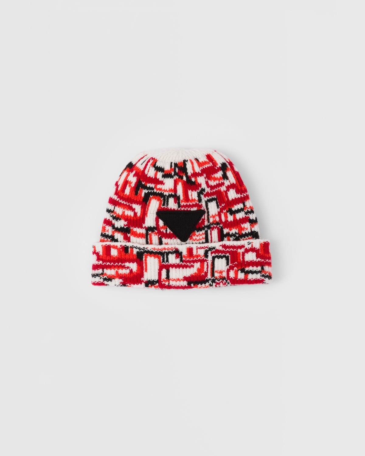 Wool and cashmere jacquard beanie - 1
