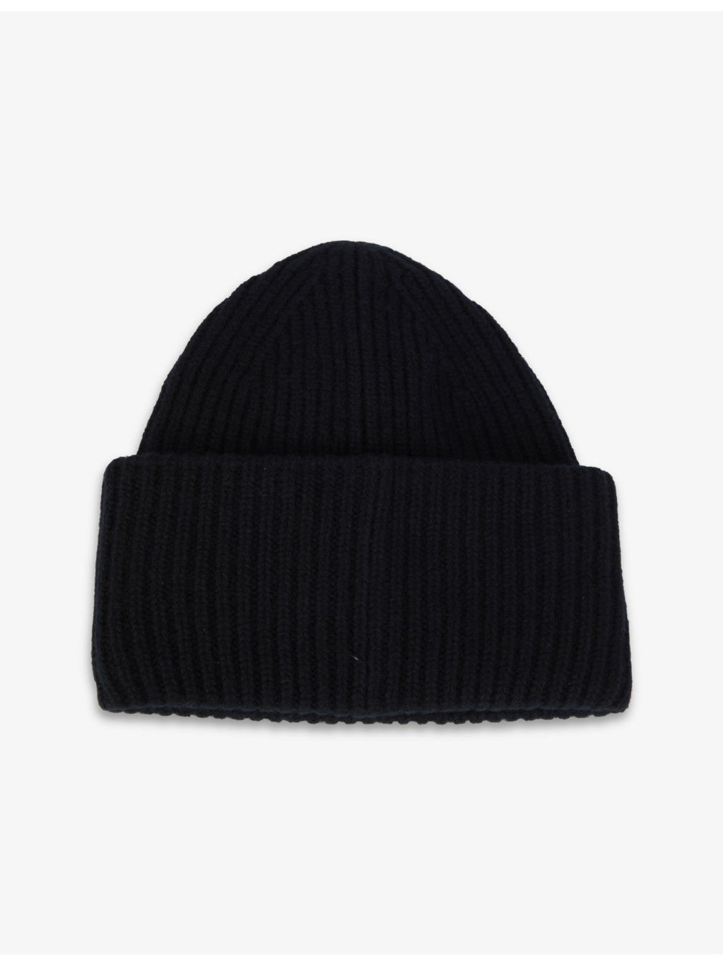 Face logo-patch wool beanie hat - 3