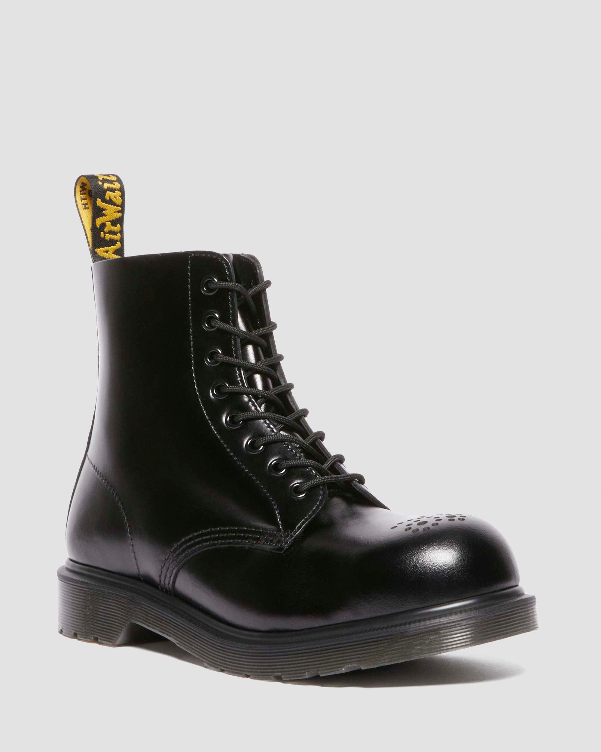 1460 Analine Leather Steel Toe Boots - 5