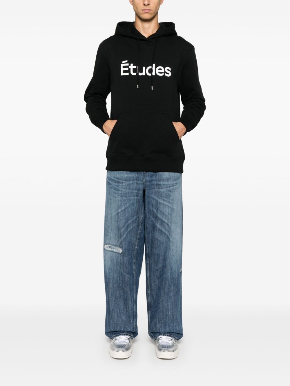 logo-print hoodie - 3