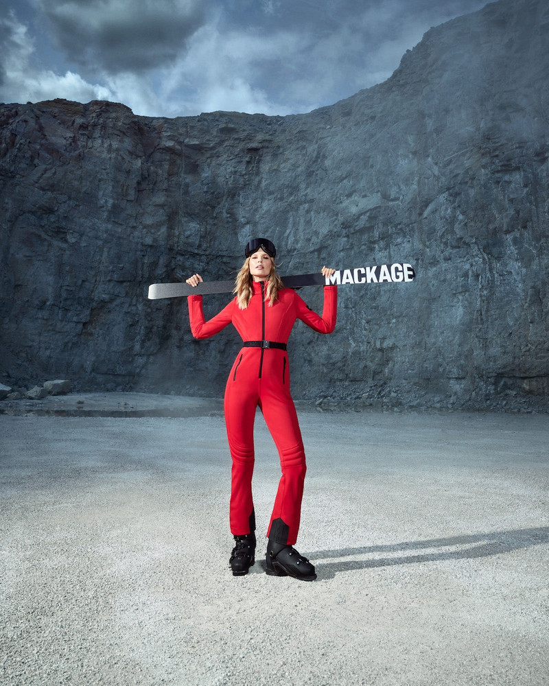 MACKAGE SHAWNA Techno fleece ski suit with articulated sleeves and knees outlook