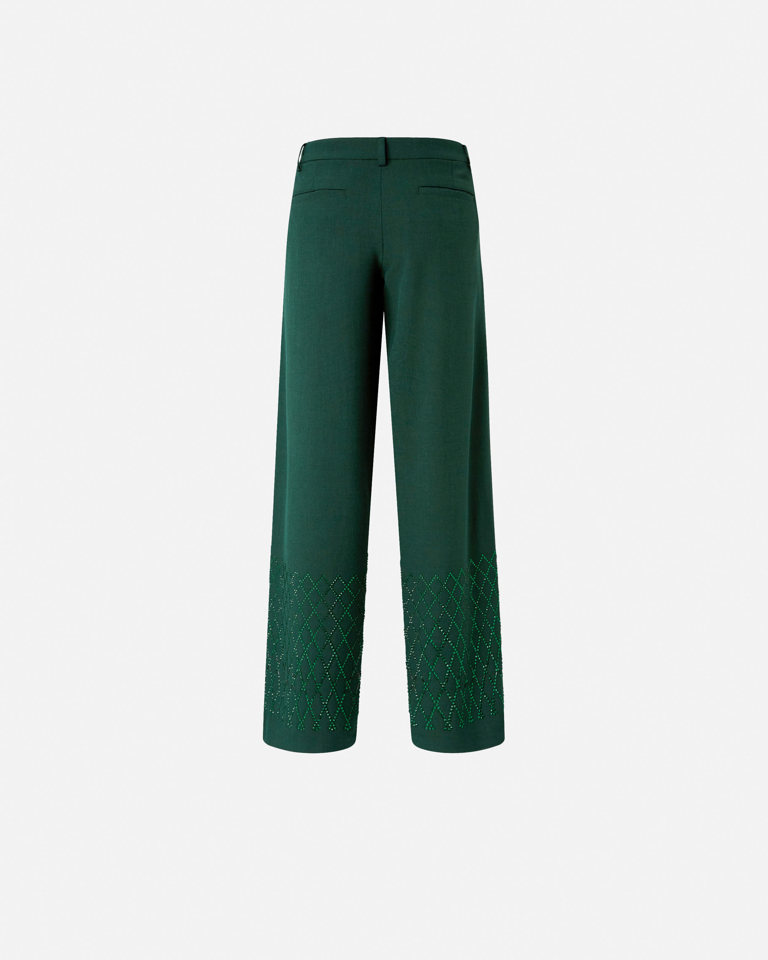 WIDE-LEG TROUSERS WITH RHINESTONES - 7