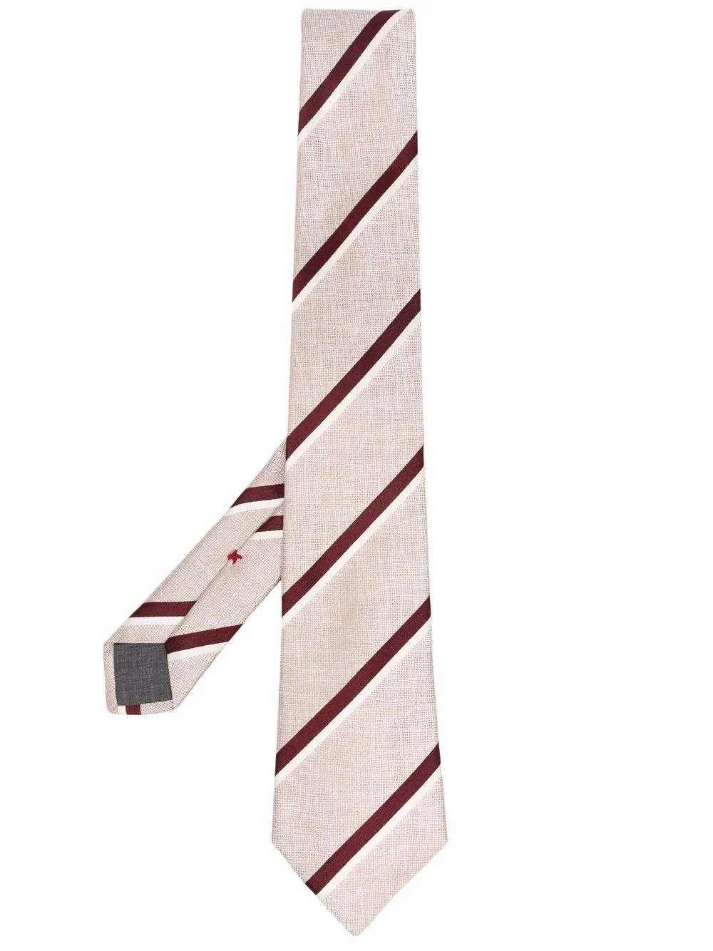 striped silk tie - 1