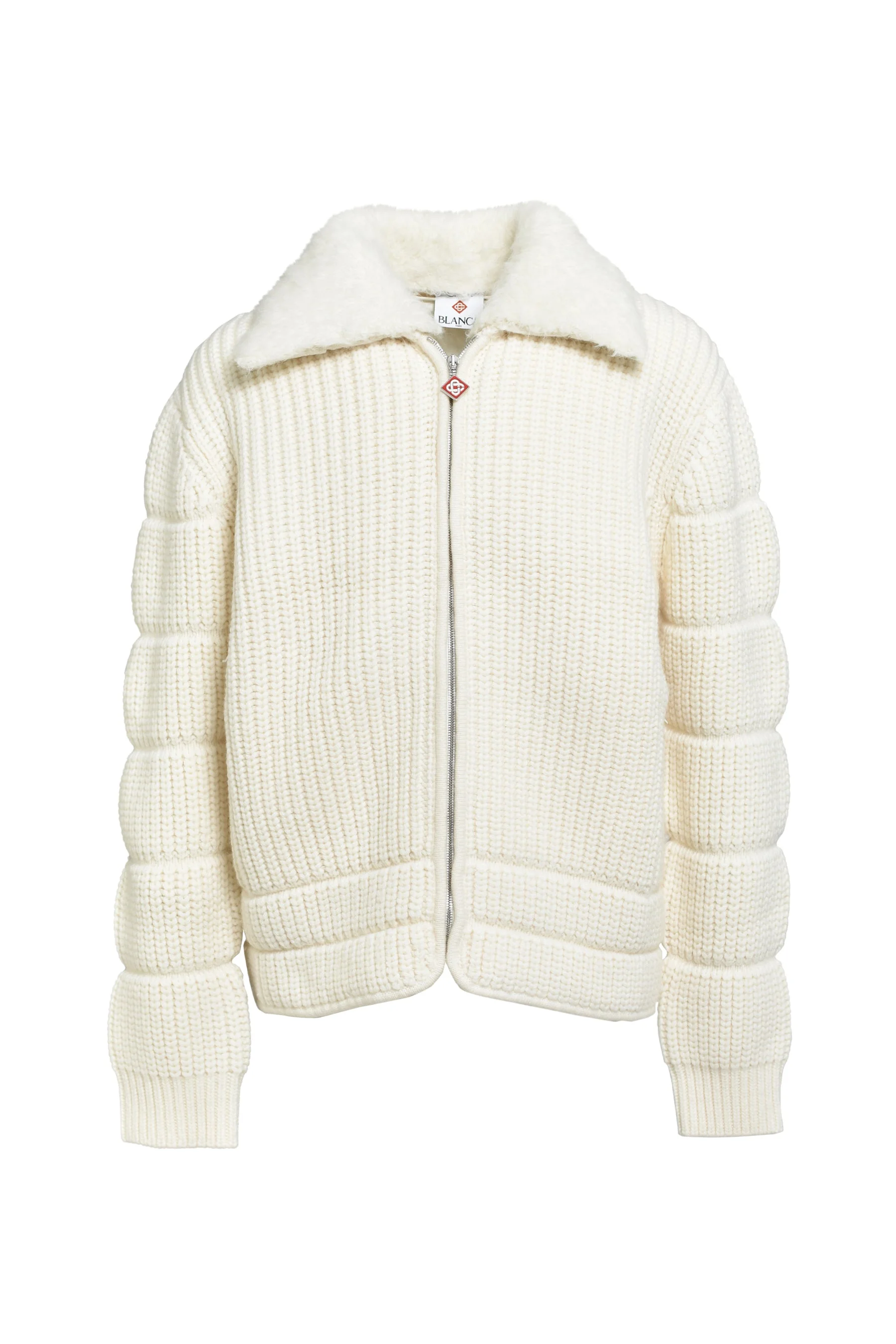 RIB PADDED JACKET / ALPACA MIX - 1