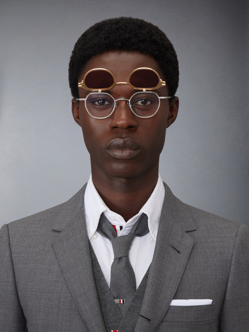 TITANIUM ROUND CLIP ON SUNGLASSES 5