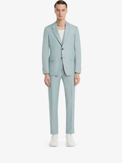 Alexander McQueen Tailored Cigarette Trousers in Paradise Blue outlook