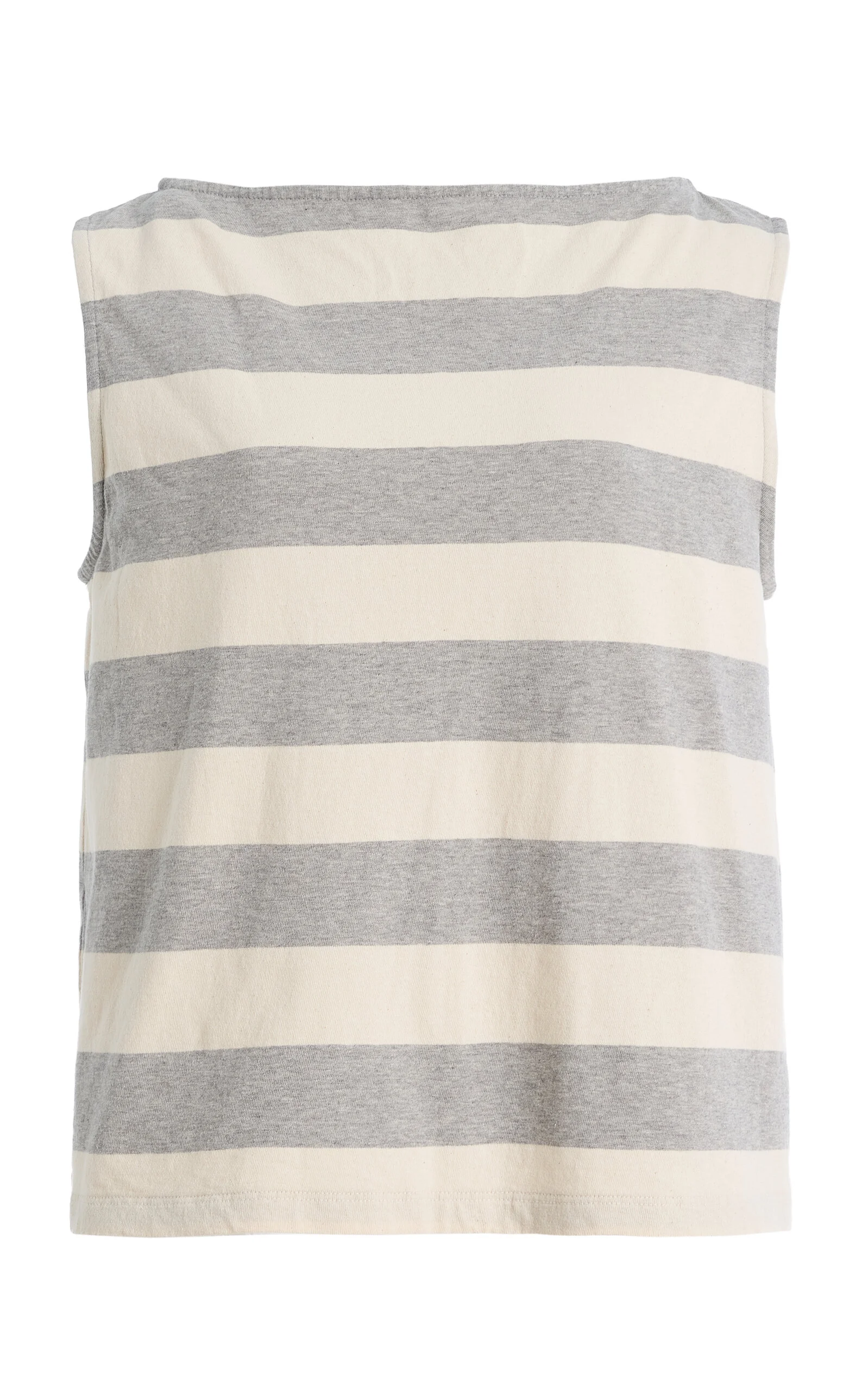 The Jersey Striped Cotton Tank Top grey - 1