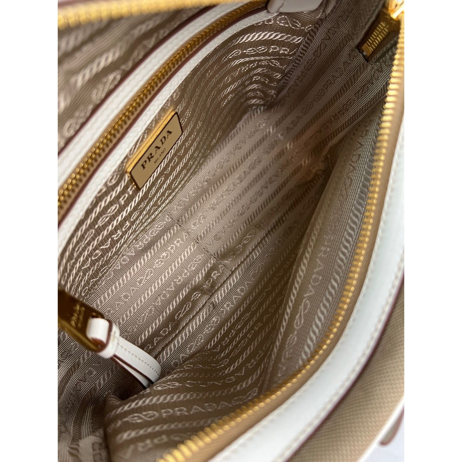 Prada Khaki Canvas Camera Crossbody Bag - 3