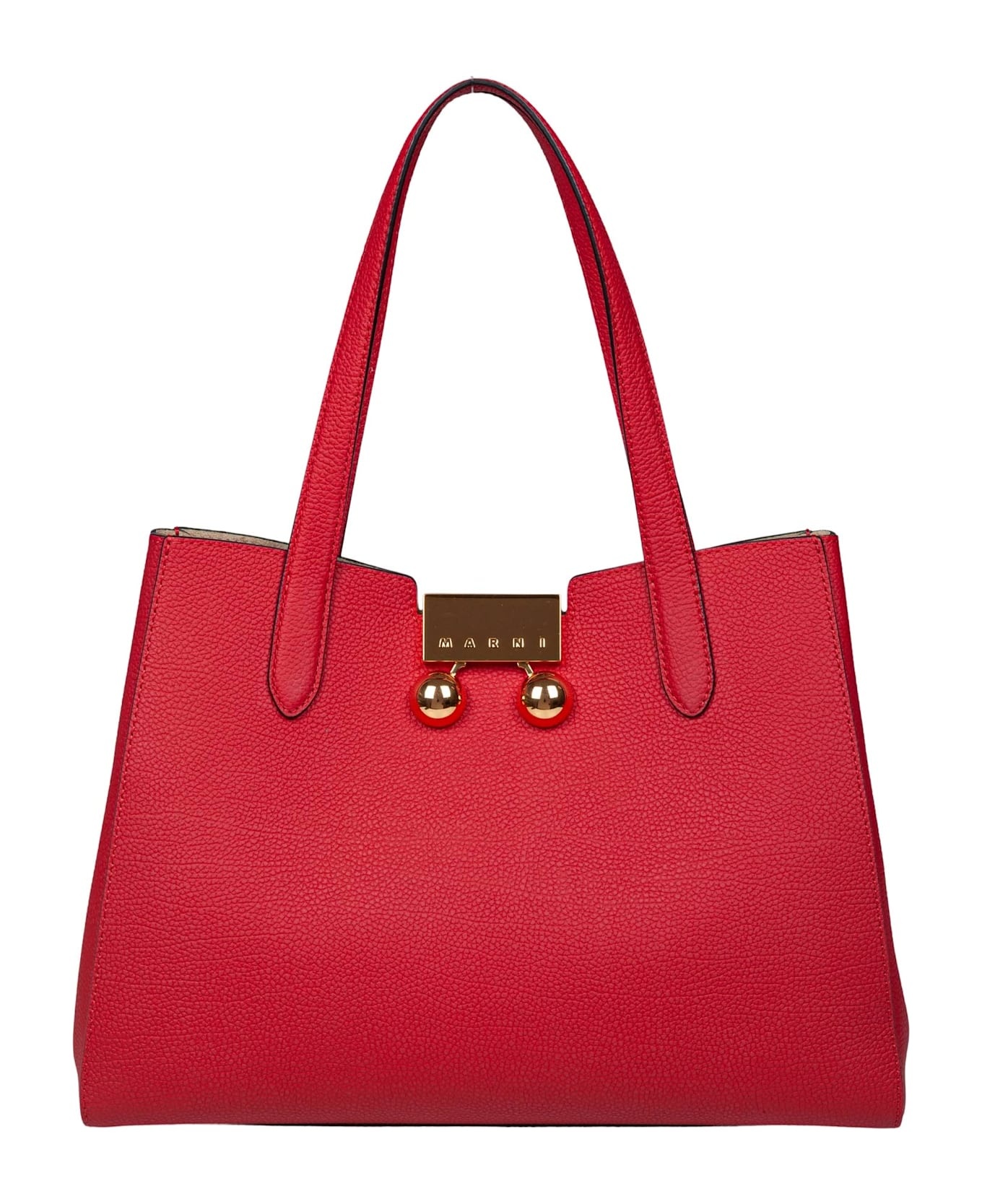 Trunkaroo Handbag In Red Leather - 1