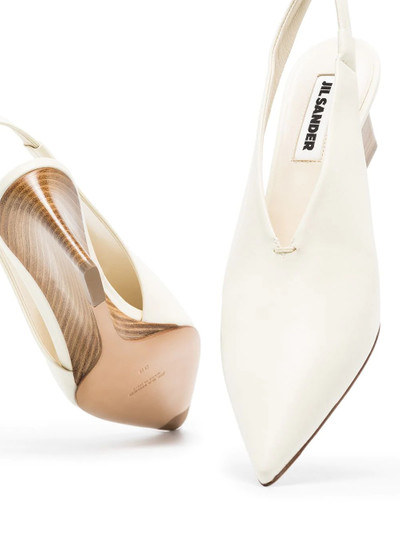 Jil Sander  slingback 65mm wedge pumps outlook