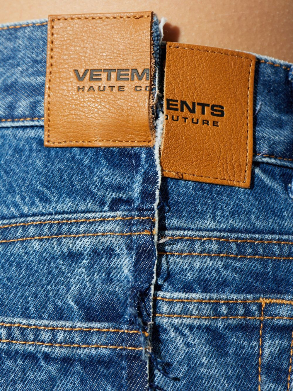 frayed-detail balloon jeans - 5