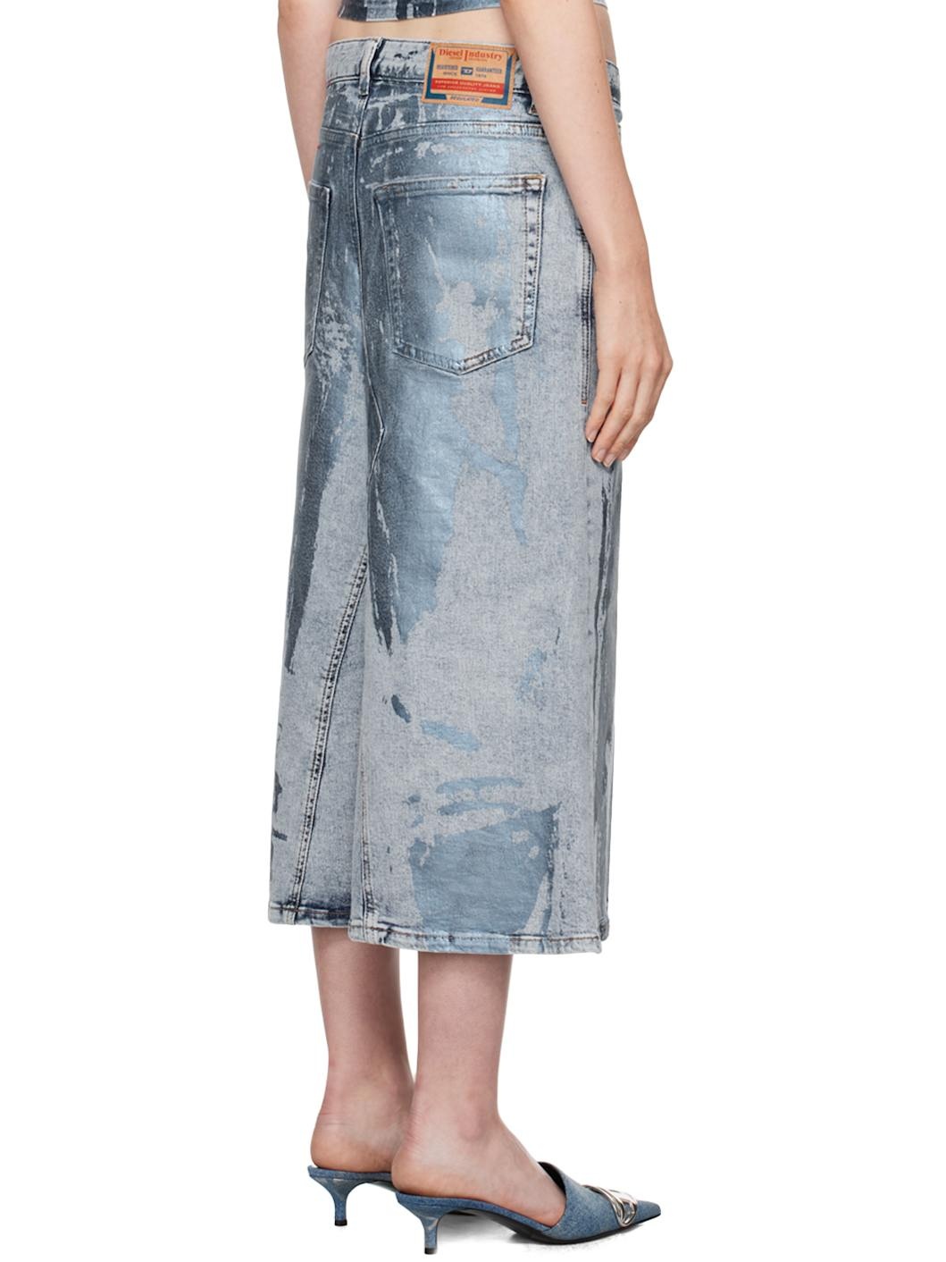 Blue De-Pago-Mid-S Midi Skirt - 3