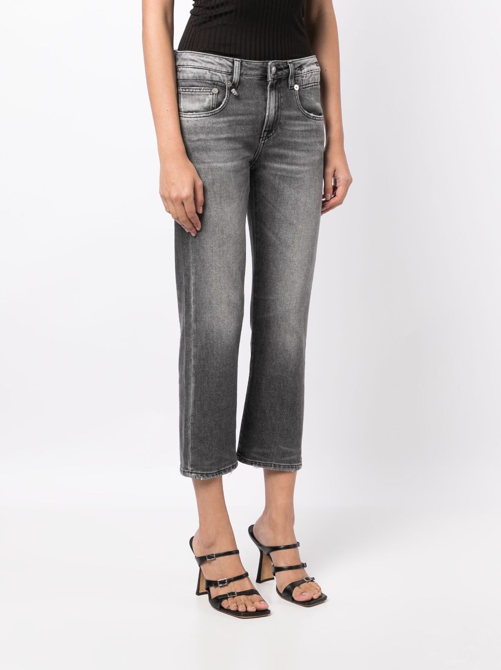 cropped straight-leg jeans - 3