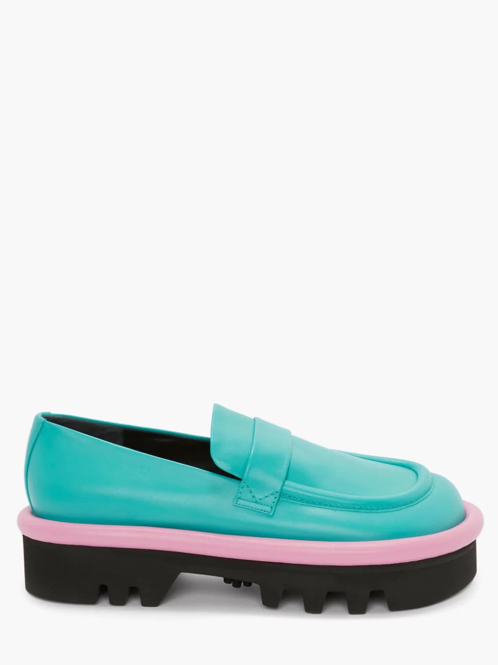BUMPER-TUBE LEATHER CHUNKY LOAFER - 1