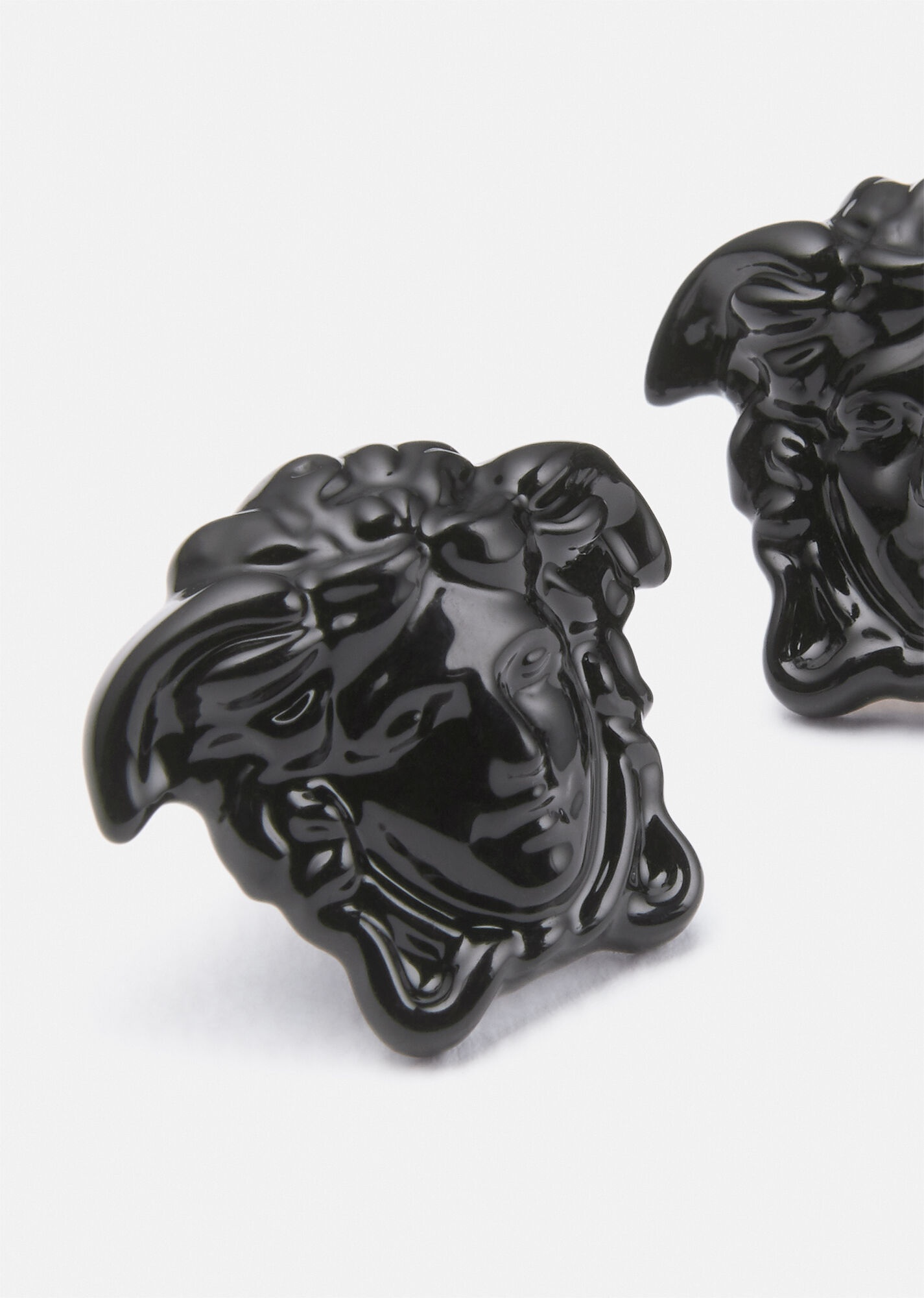 La Medusa Lacquered Stud Earrings - 3