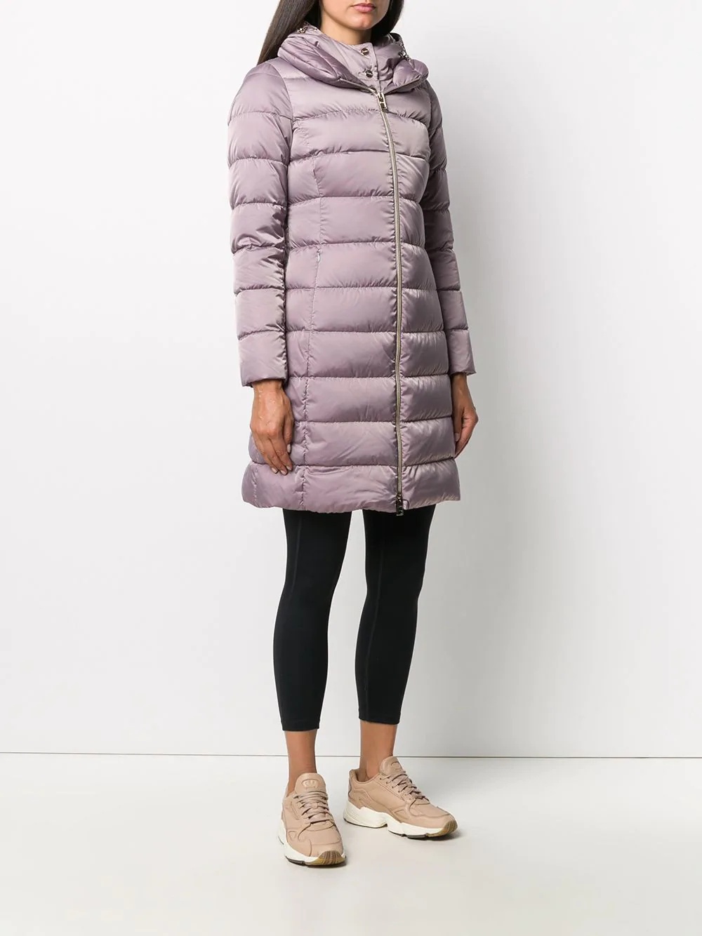 padded mid-length coat - 3